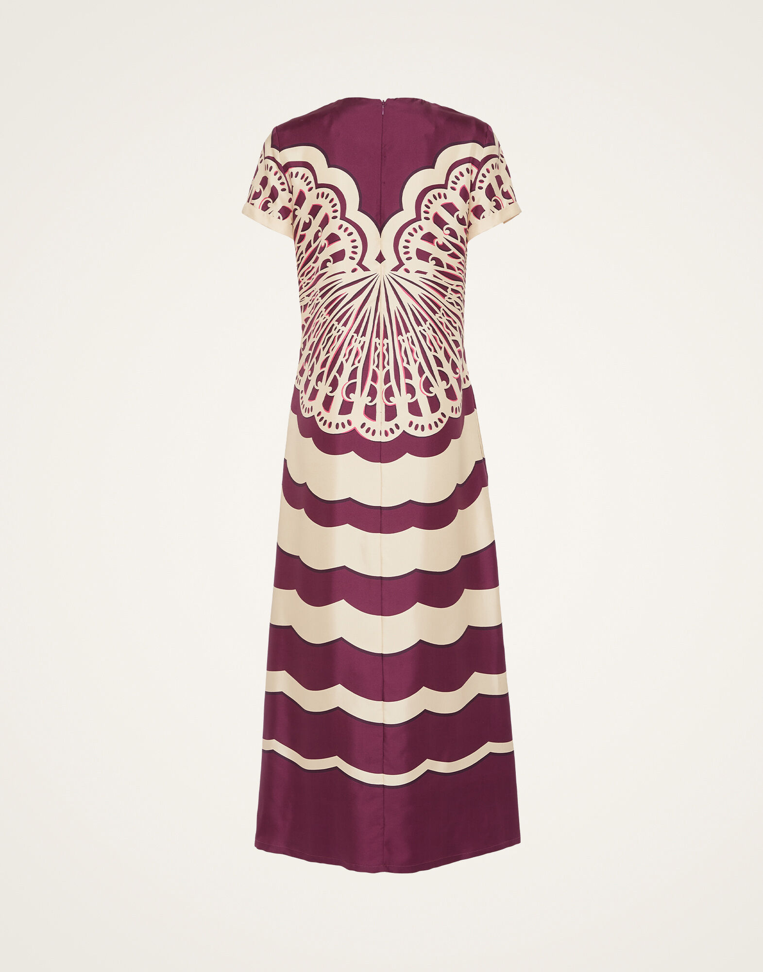 La DoubleJ Swing Dress Fans Plac&eacute;e Purple DRE0128SIL006FAN03PU01