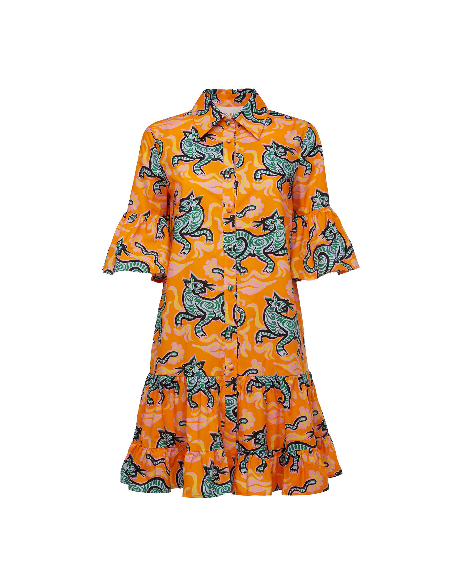 La DoubleJ Choux Dress Crazy Tigers DRE0193COT001TIG0001