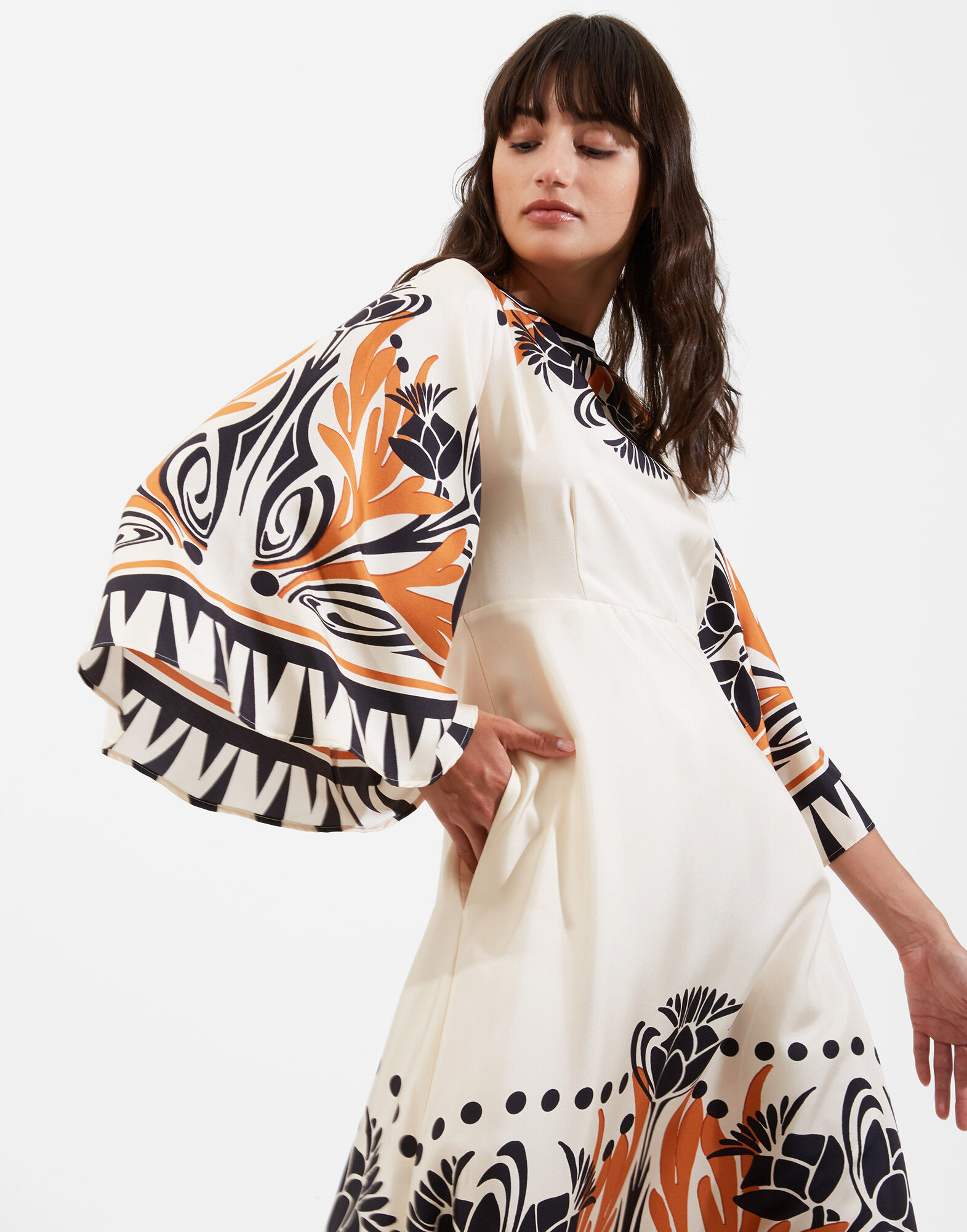 La DoubleJ Sorella Dress Florence Plac&eacute;e DRE0233SIL006FLO0002