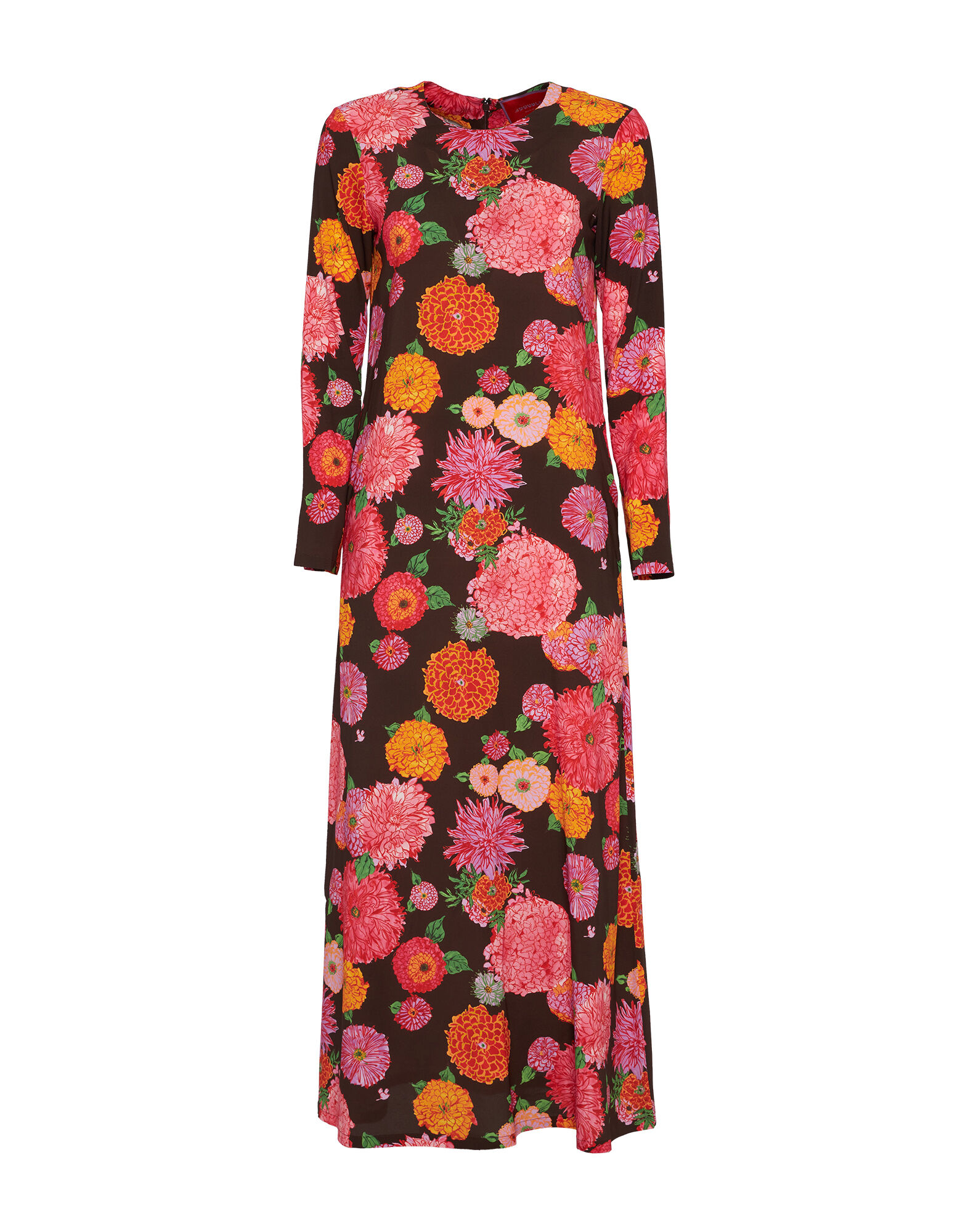 La DoubleJ Long Sleeve Swing Dress Gin Chocolate DRE0184VIS001GYN01BR07