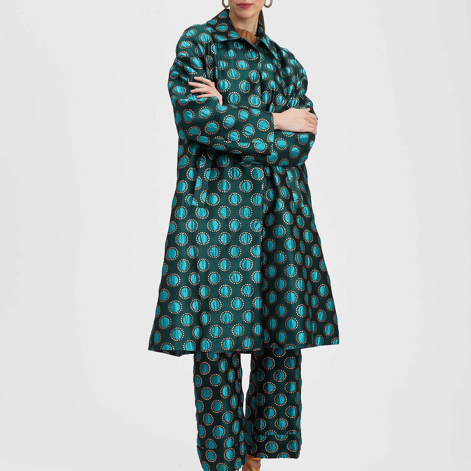 Boxy Coat in Winter Sun Emerald for Women | La DoubleJ US