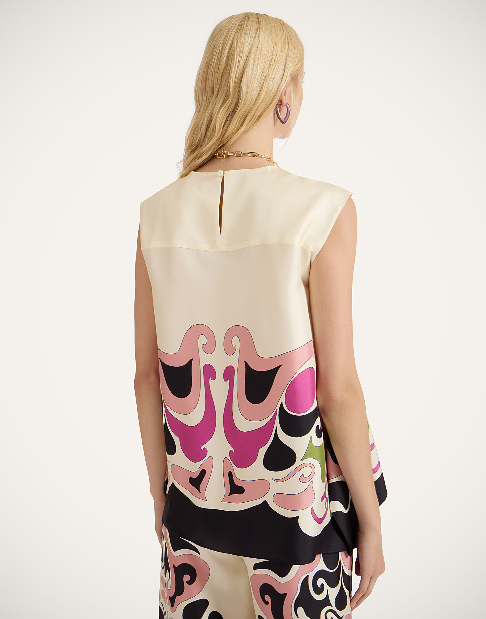 La DoubleJ San Carlo Top Phoenix Plac&eacute;e Pink TOP0157SIL006PHO01PI01