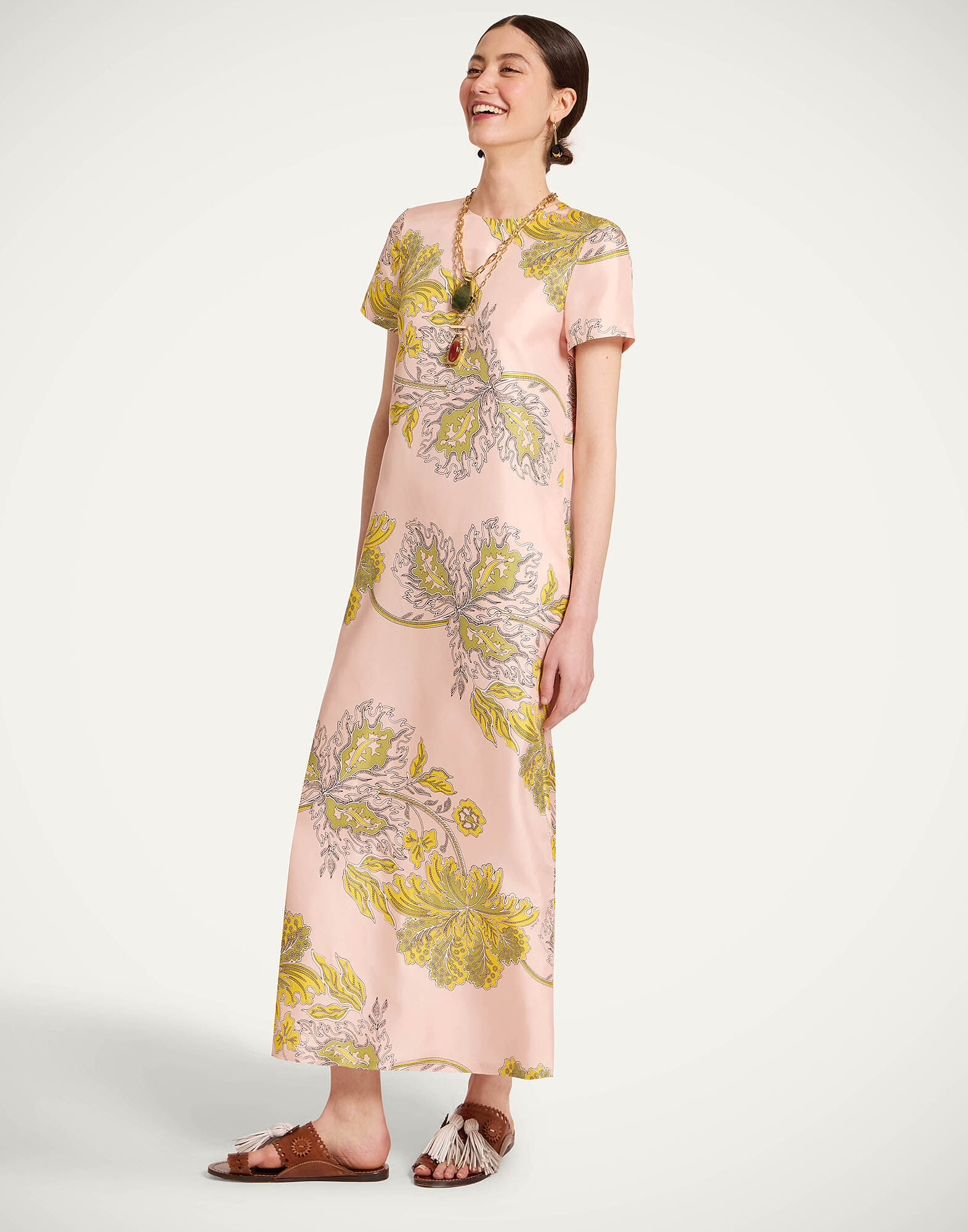 La DoubleJ Swing Dress Swathe Pink DRE0001SIL001SWA01PI01