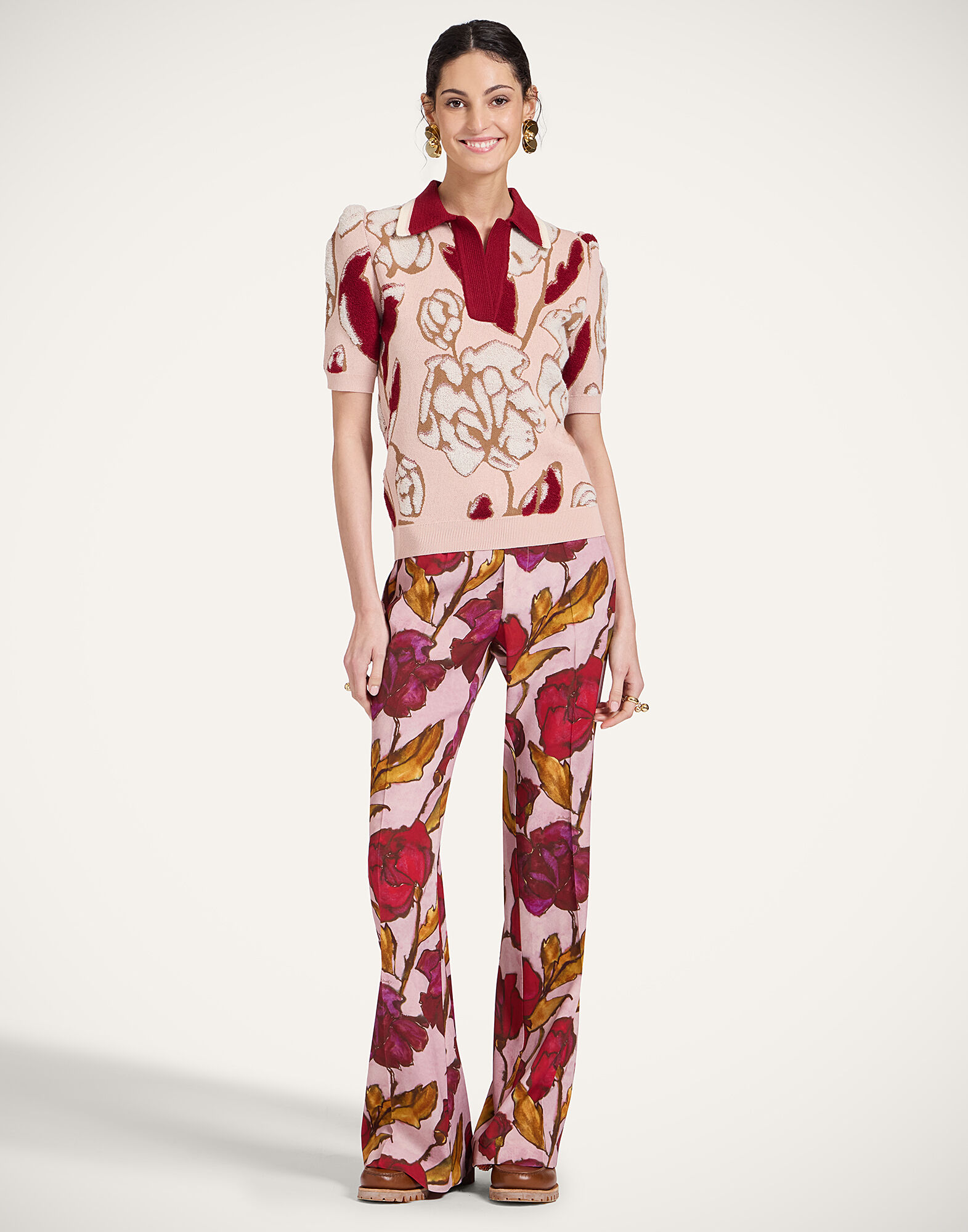 La DoubleJ Saturday Night Pants French Kiss Dusty Pink TRO0030SAB001FRK01PI10