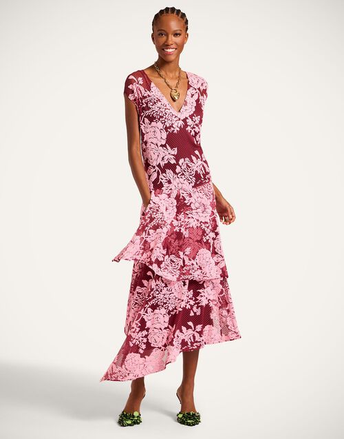 La DoubleJ Dresses Women - Do It All Lacey Dress Solid Pink L 76% Cotton 24% Polyamide