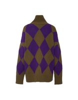 La DoubleJ Argyle Sweater Green/Purple PUL0091KNI064VAR0122