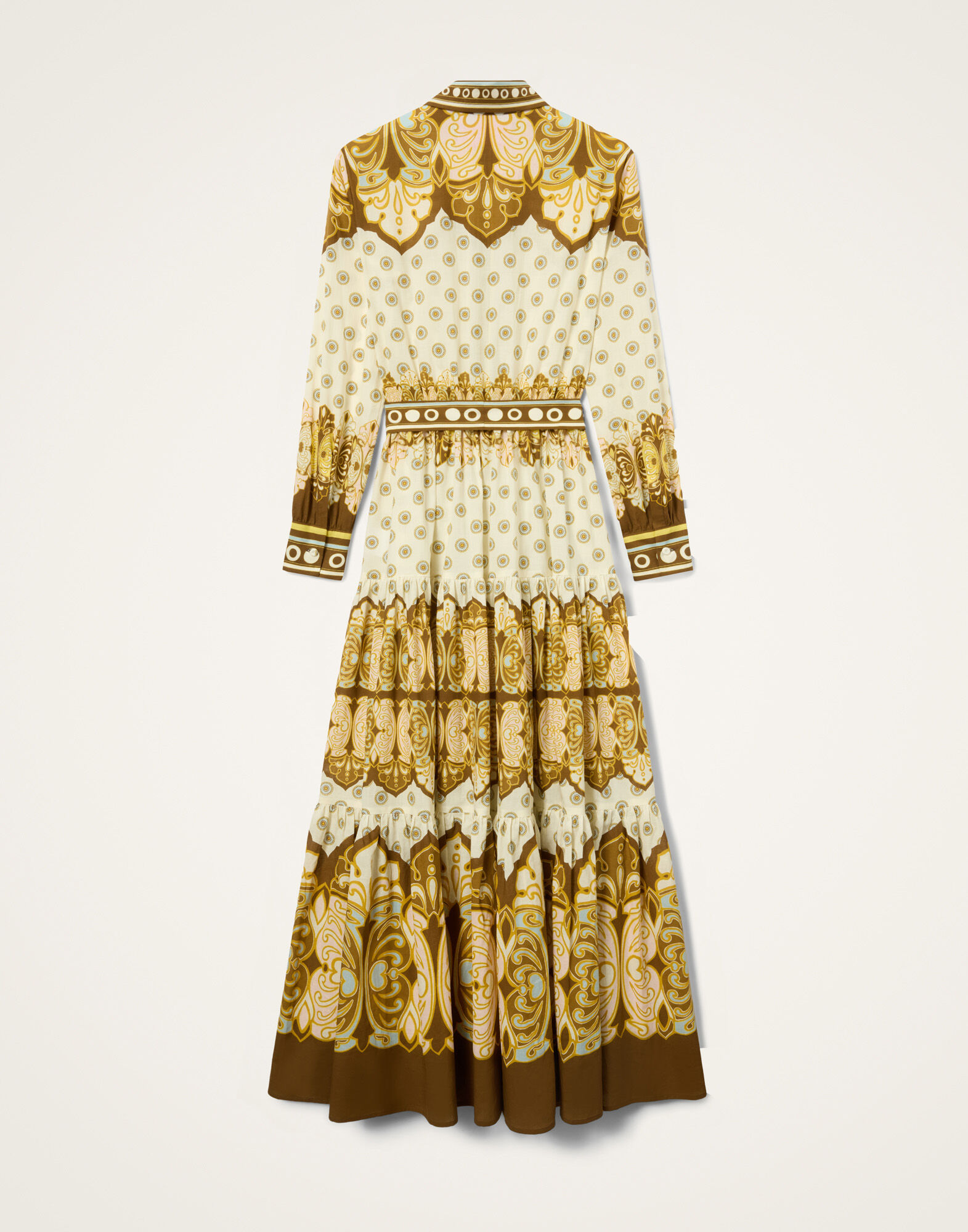 La DoubleJ Bellini Dress Cocoon Plac&eacute;e Brown DRE1108VIS033COC02BR02