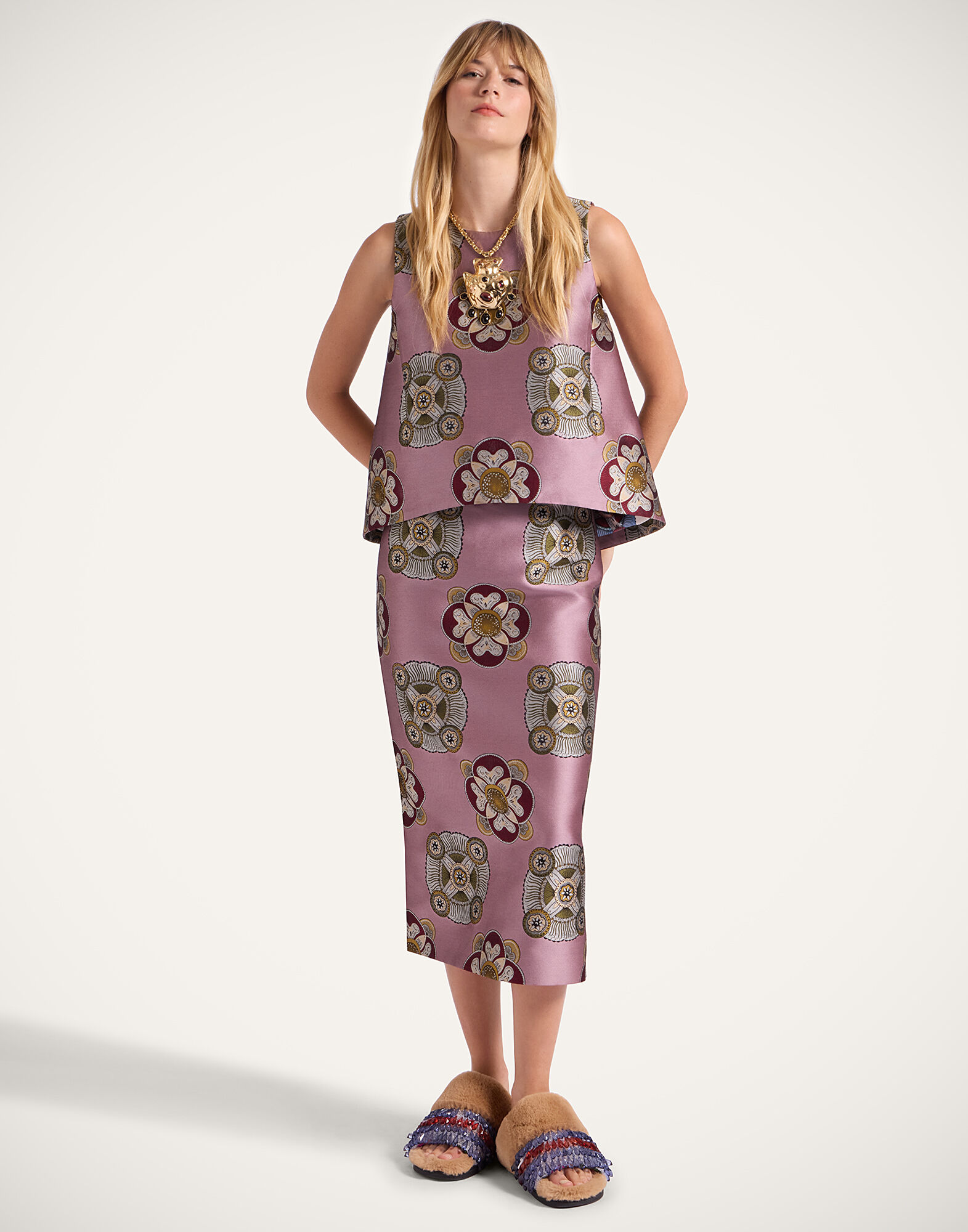 La DoubleJ La Scala Top Nucleus Dusty Pink TOP0016JCQ114NUC03PI10