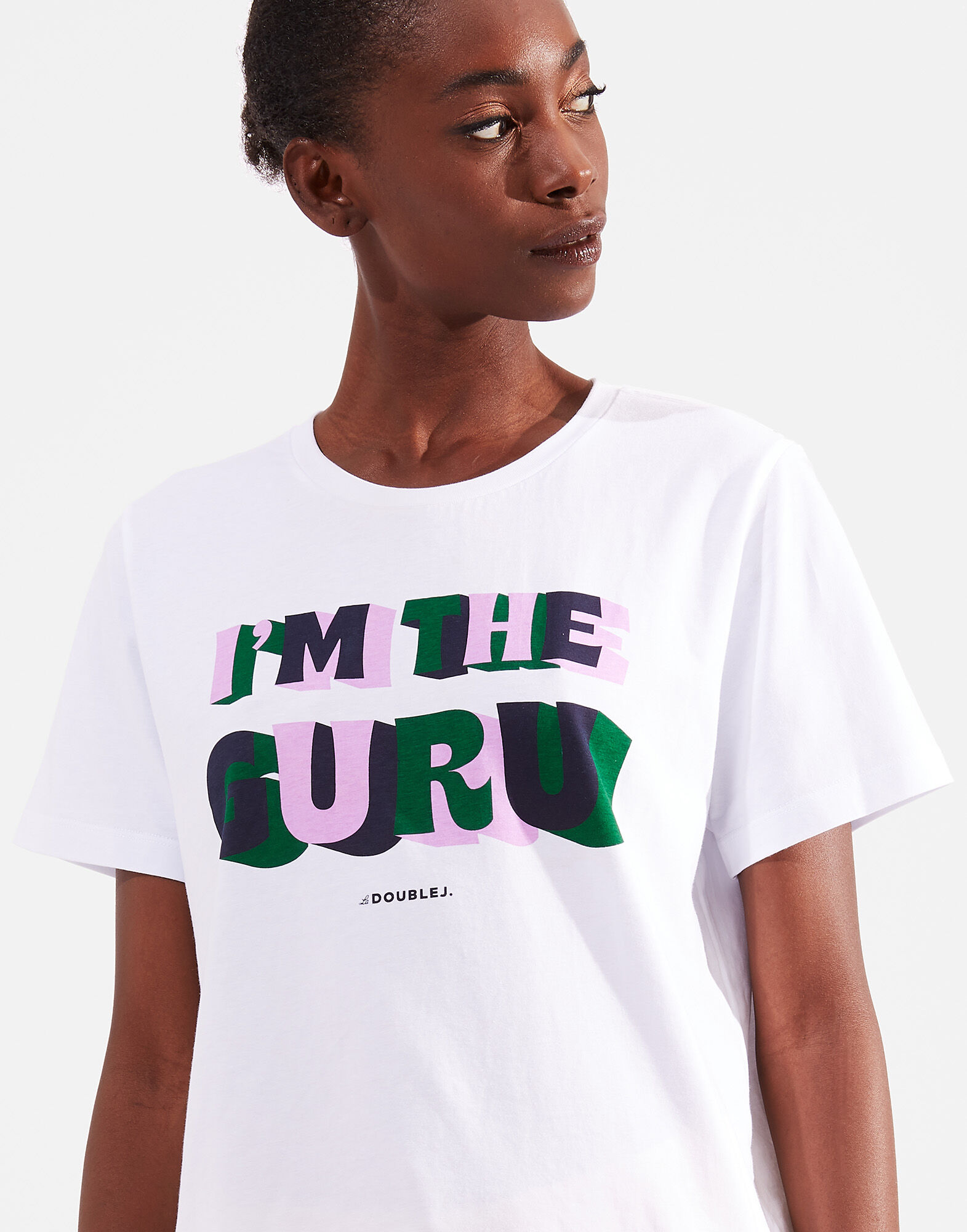 LaDoubleJ Slogan T-shirt I'm The Guru SHI0031JER010SLO0006