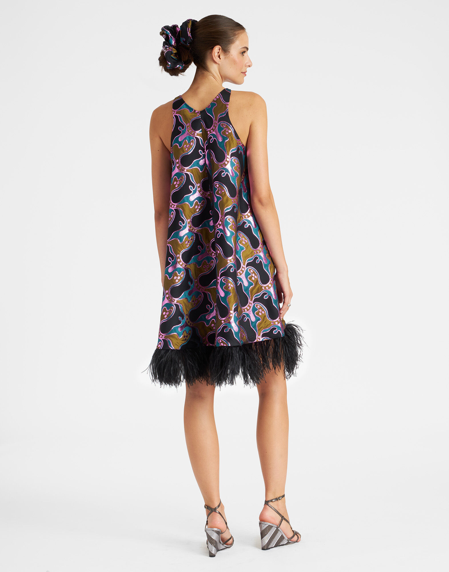 La DoubleJ La Fenice Mini Dress Spritz Blue Petrol DRE0623JCQ040SPR03BU05