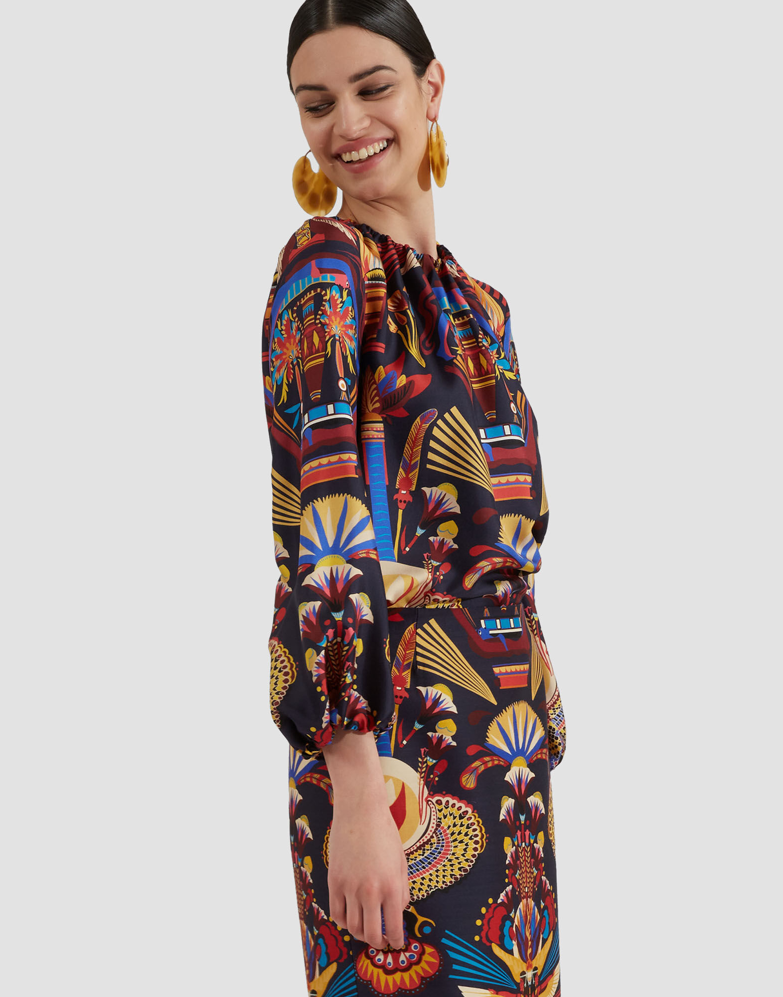 La DoubleJ Charming Top Nephthys Navy TOP0021SIL001NEP01BU06