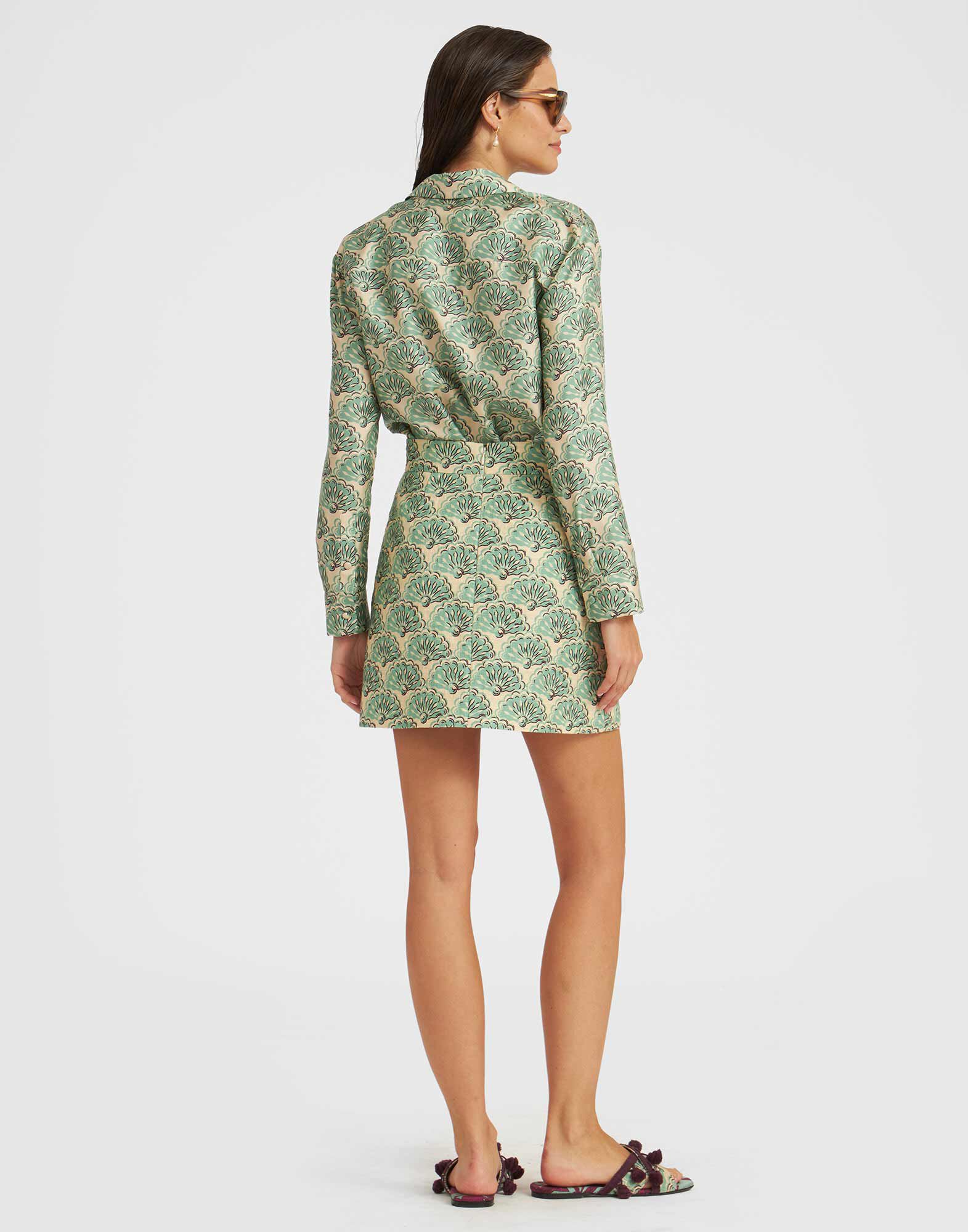 La DoubleJ Boy Shirt Fans Mint SHI0001SIL001FAN01GR11