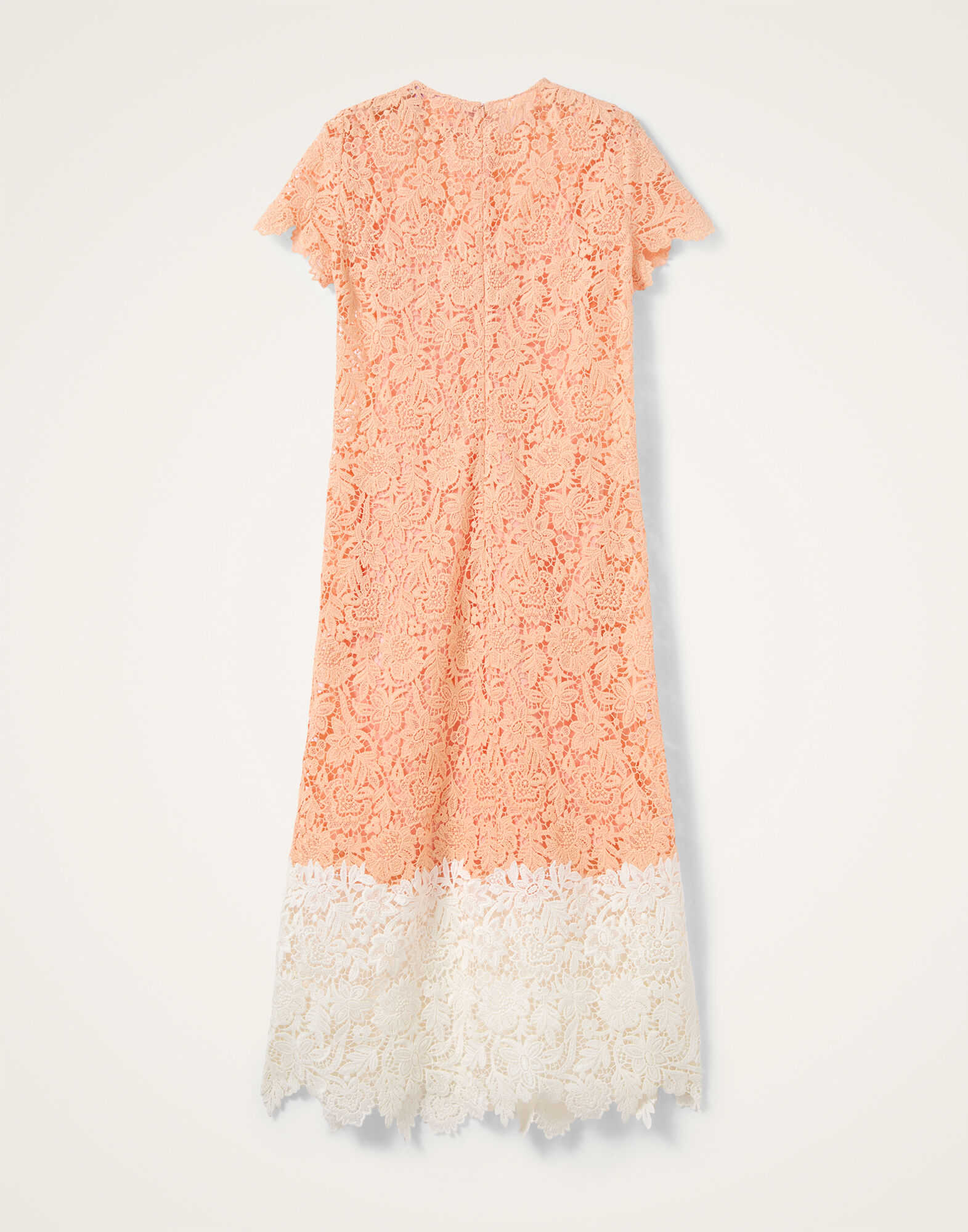 La DoubleJ Super Swing Dress Solid Apricot DRE1065LAC013SOLIDOR11