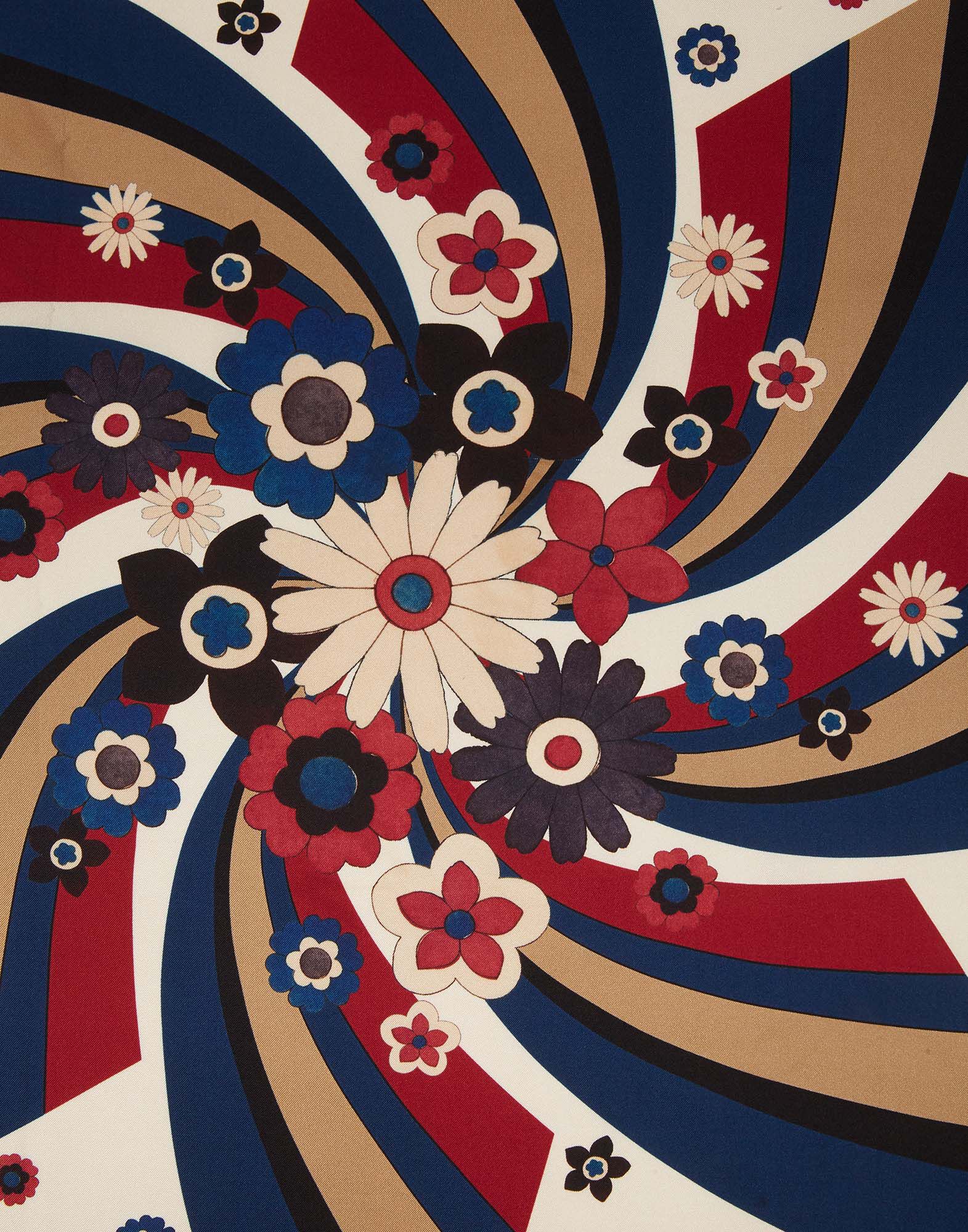 La DoubleJ Beat Flowers Foulard (90X90) Beat Flower SCA0038SIL013BEA0001