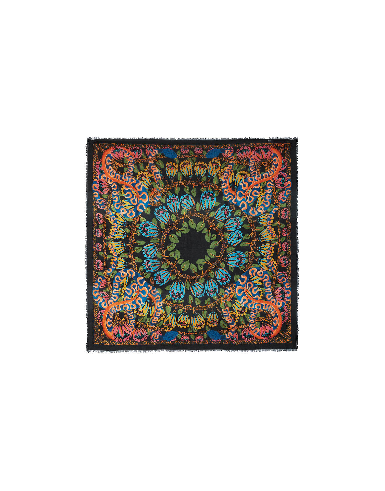 La DoubleJ Foulard 120 Eve Black SCA0049WOL017EEC01BL01