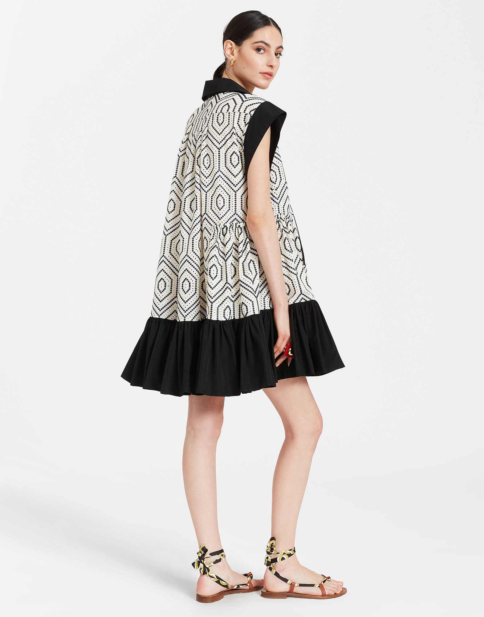 La DoubleJ Jackie Mini Dress Solid Ivory DRE0703SAN001SAN03WH04