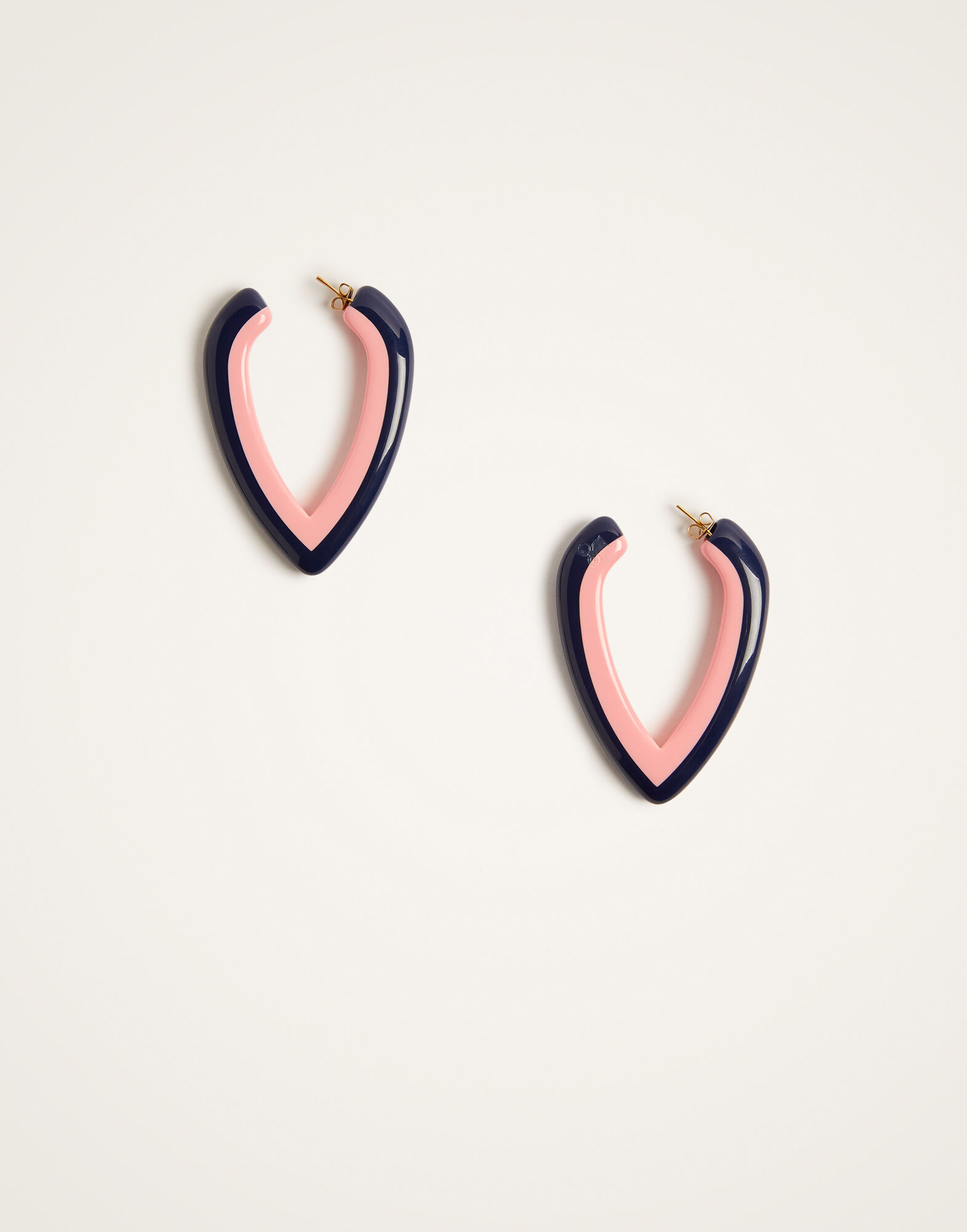 La DoubleJ Dew Earrings Bicolor Bicolor Blue & Pink EAR0056POL008BIC01PI01