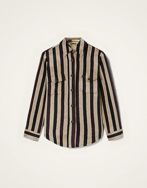 La DoubleJ Better Than Your Boyfriend's Jacket Stripes Light Beige JAC0112VIS026STR08BR01