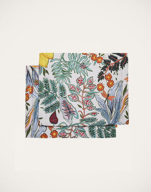 La DoubleJ Placemat Set Of 2 Botanical TBM0001LIN001BOT0005