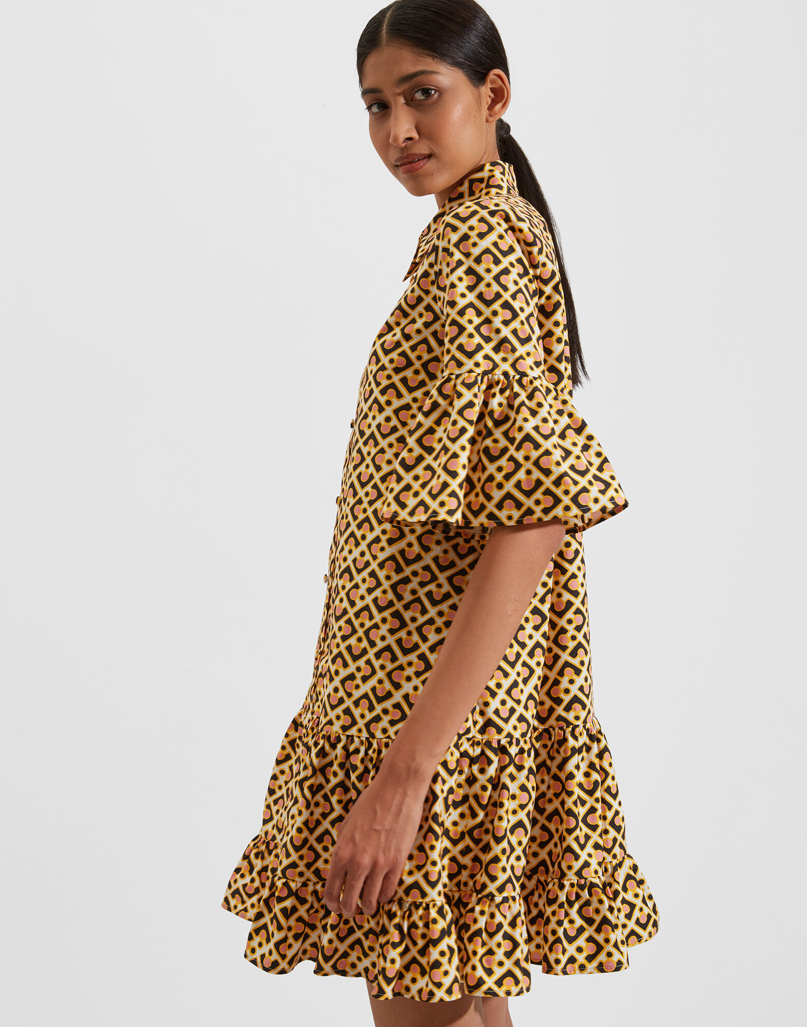 La DoubleJ Choux Dress Puzzle Rosa DRE0193COT001PUZ0002