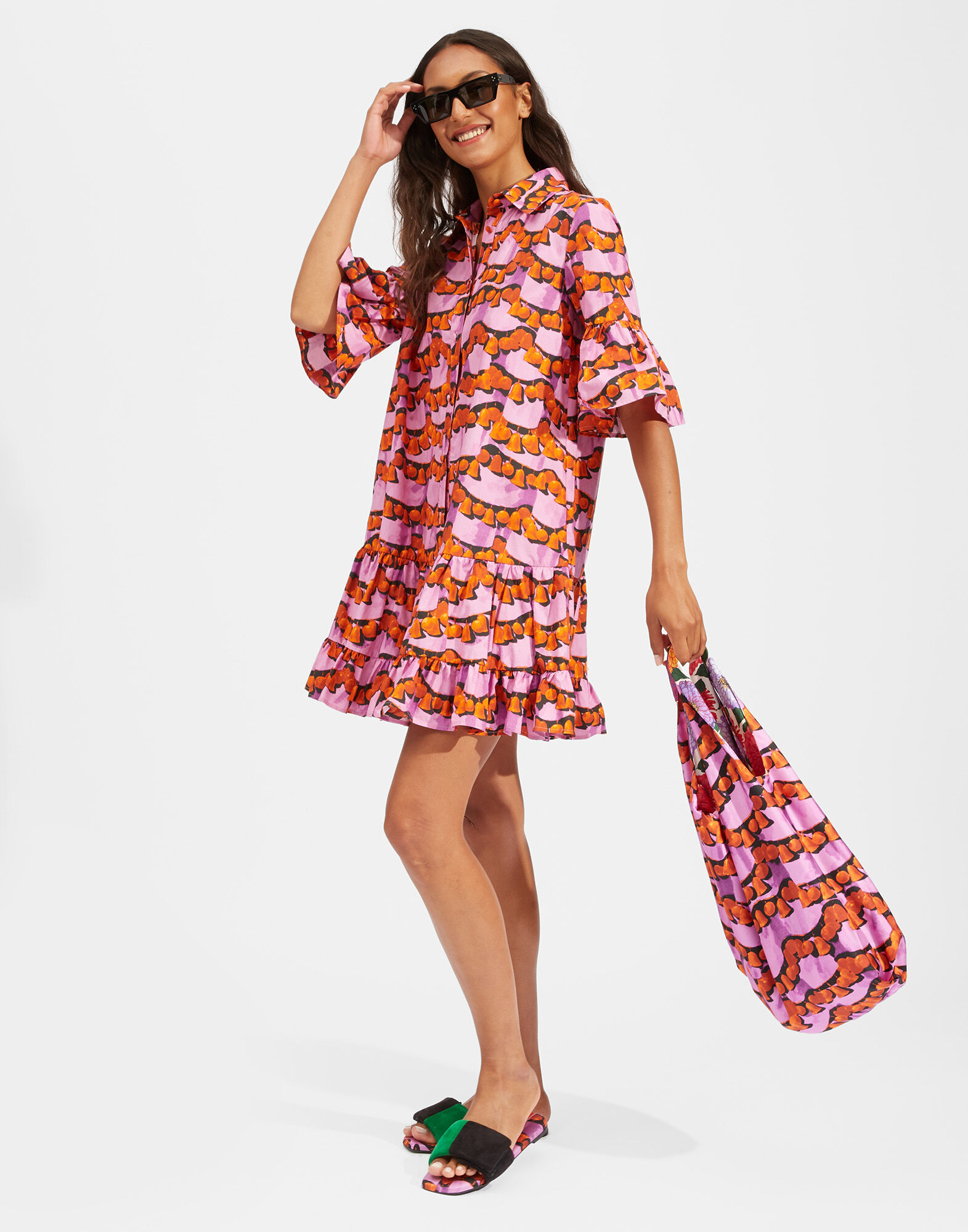 La DoubleJ Choux Dress Liberace Ciclamino DRE0193COT001LBR0002