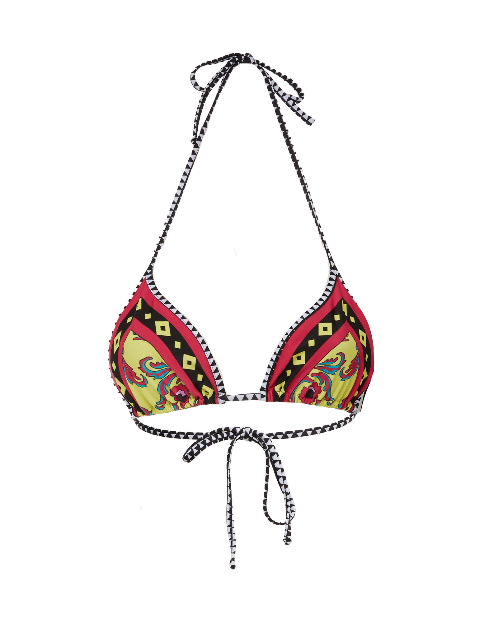 LaDoubleJ Triangle Bikini Top Cartwheel Giallo SWI0032LYC003CRW0004