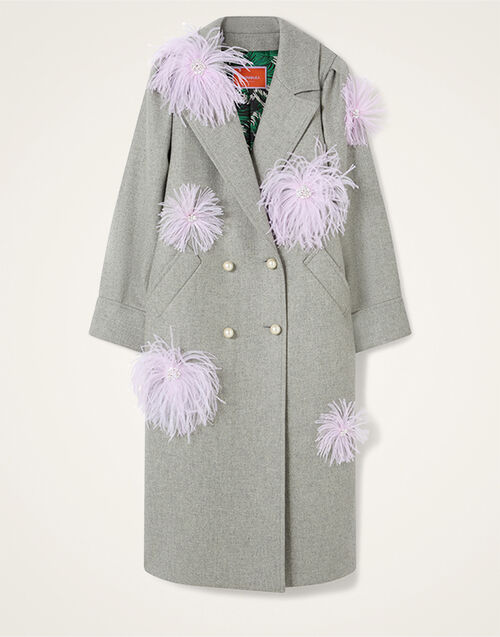 La DoubleJ Victoria Coat Solid Grey JAC0206WOL039SOLIDGY02