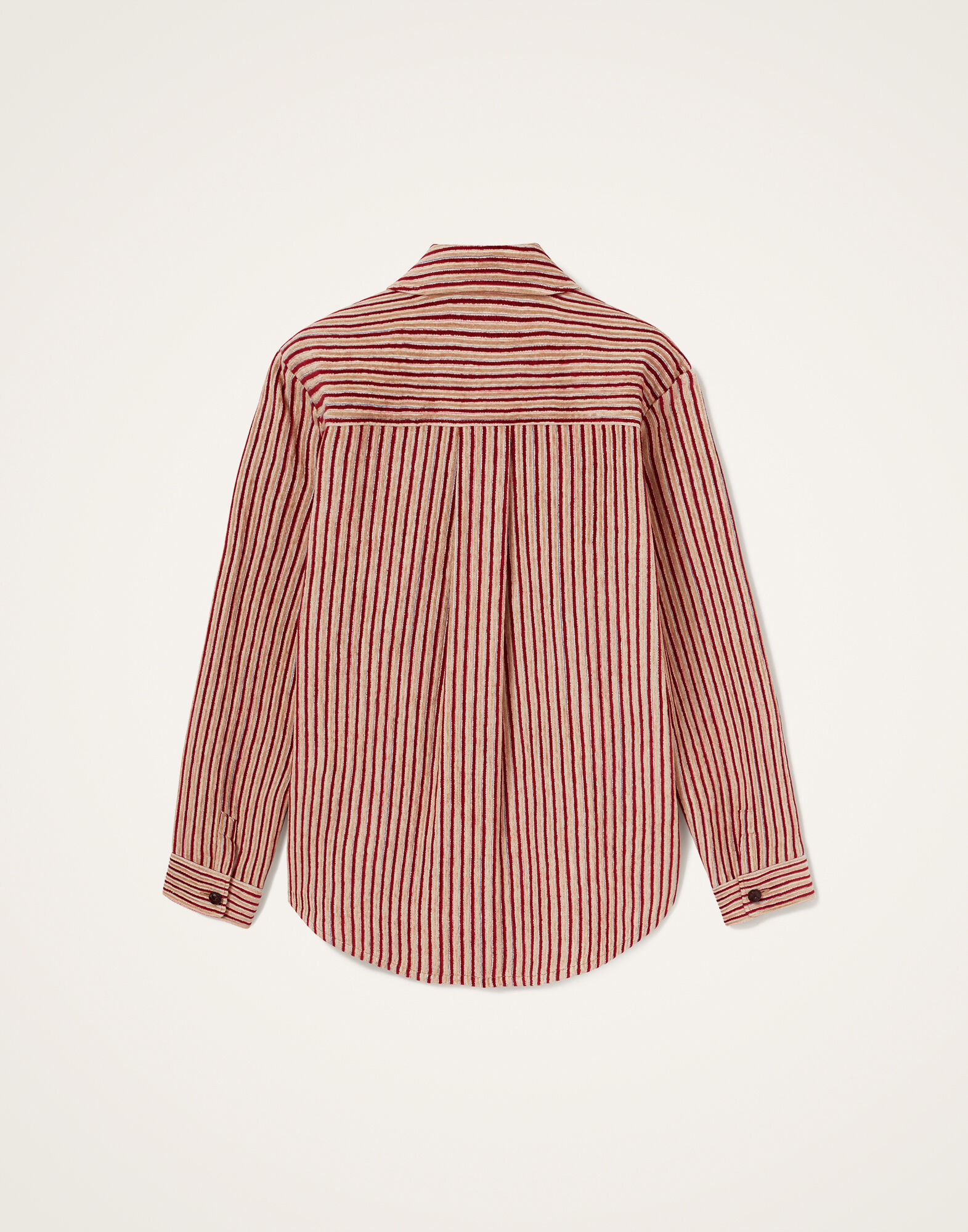 La DoubleJ Better Than Your Boyfriend's Jacket Color Block Red & Beige JAC0112LIN009CLB20RE01