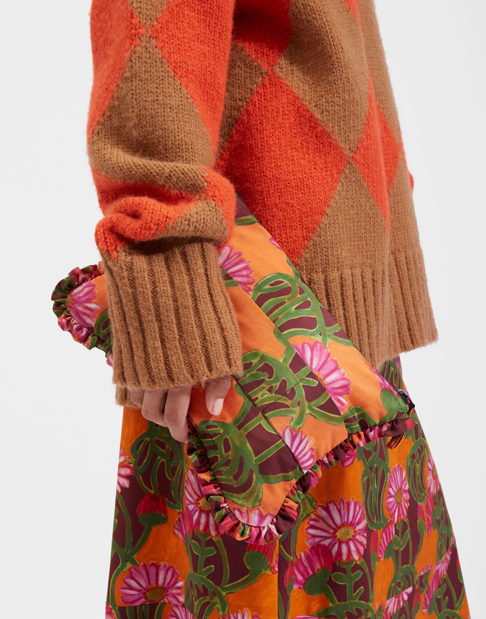 La DoubleJ Hand Pochette Orange Gerber BAG0002FAI001GER0002