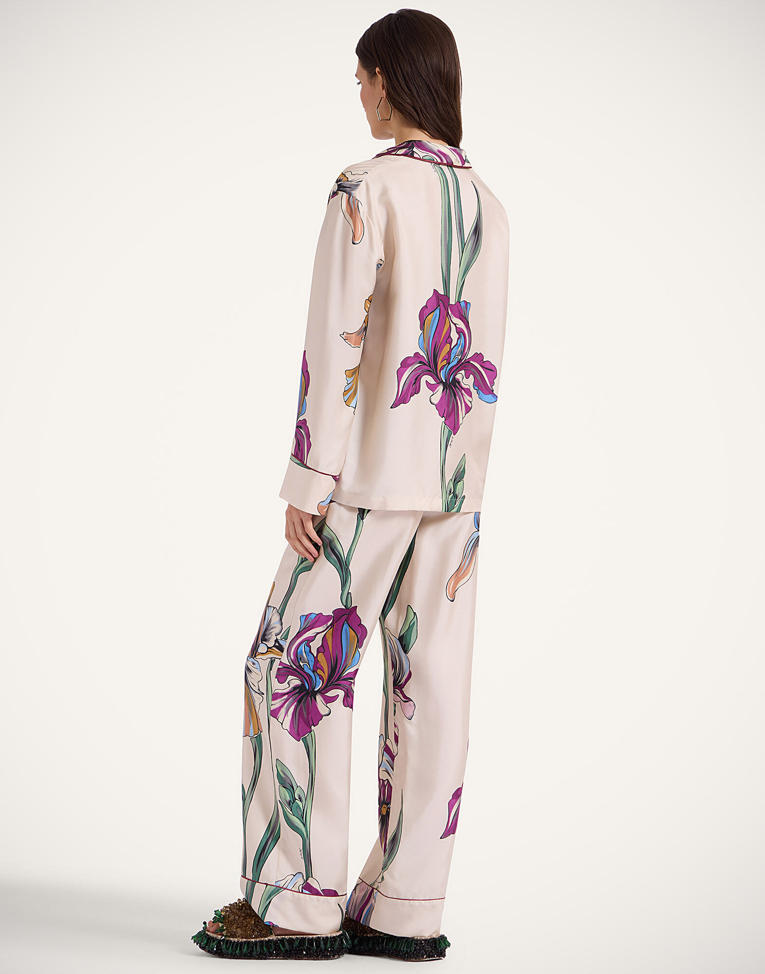 La DoubleJ Pajama Pants Iris Ivory TRO0116SIL001IRS01WH04