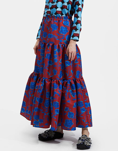 LaDoubleJ Big Skirt Devon Bordeaux SKI0001FAI001DEV0002