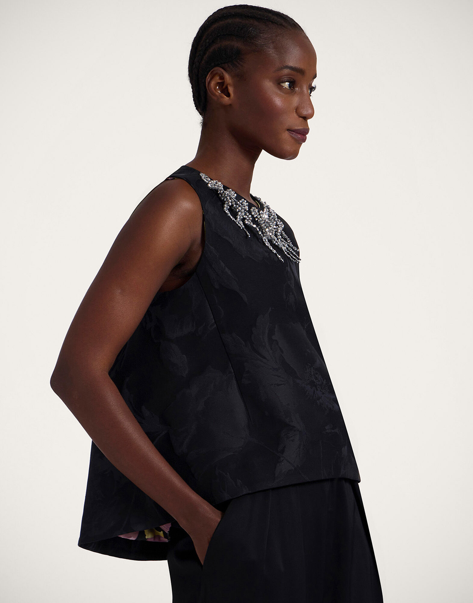 La DoubleJ La Scala Top Sylph Black TOP0144JCQ096SYL03BL01