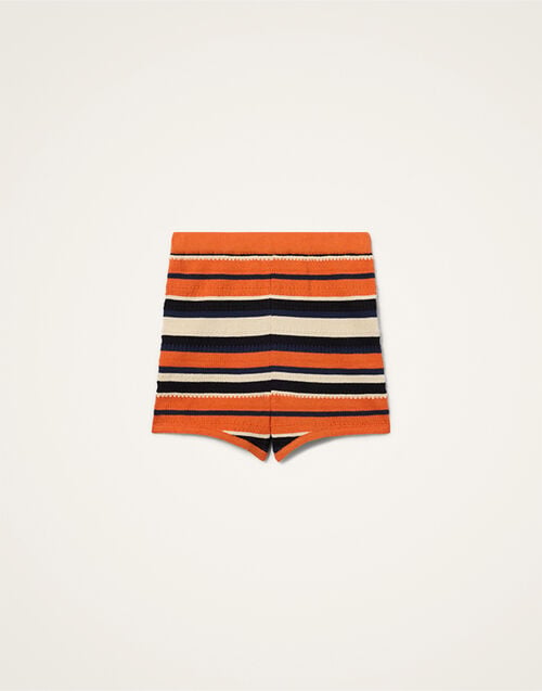 La DoubleJ Veneziana Shorts Multicolor Orange TRO0174KNI154VA375OR02