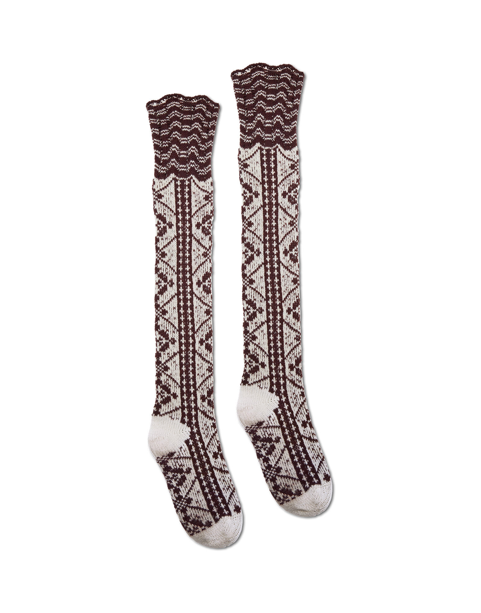 La DoubleJ Long Mountain Socks Circle SOC0005WOL011CIR0001
