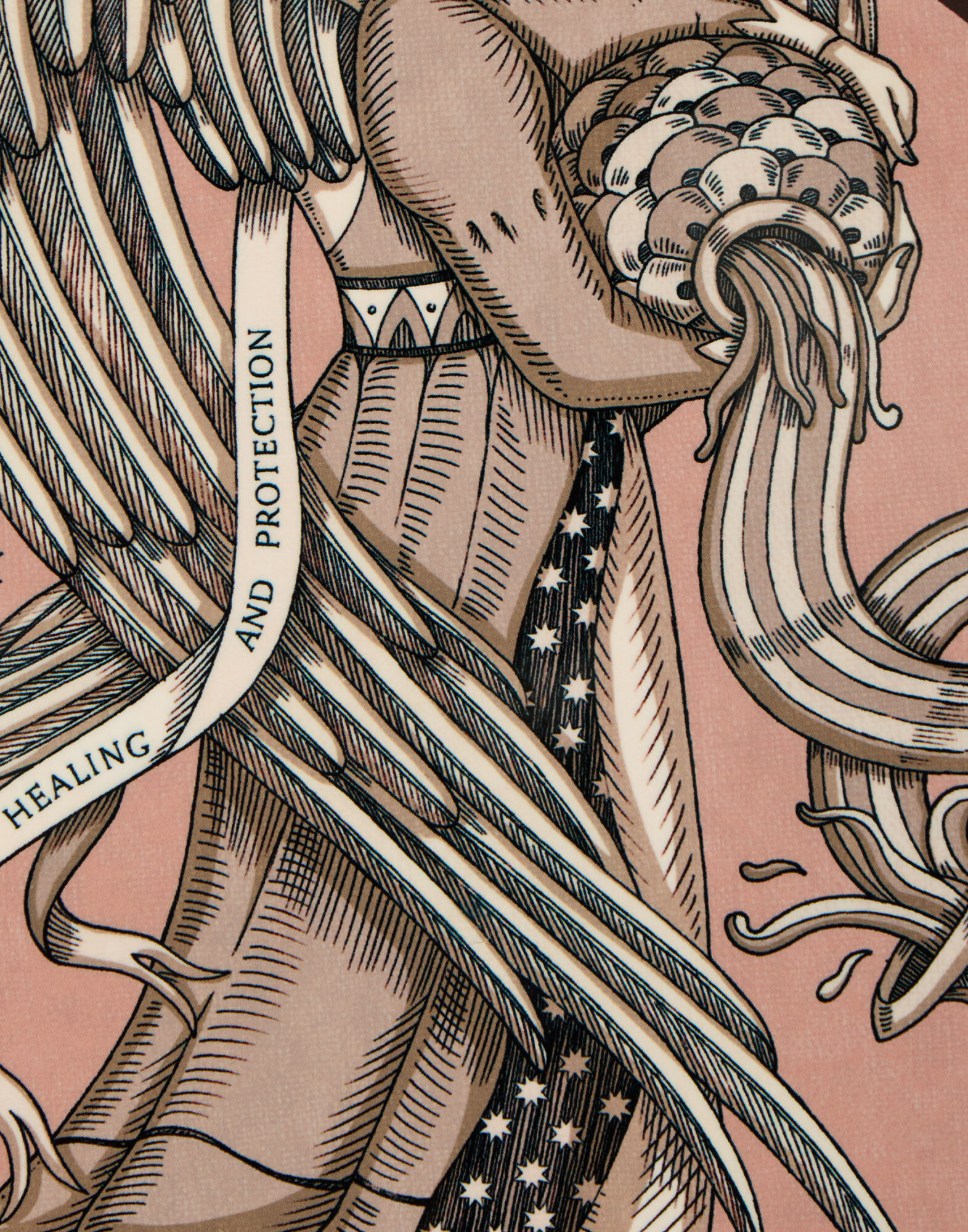 La DoubleJ Disk Placemat The Angel PMT0016CRK001ANG01BR11