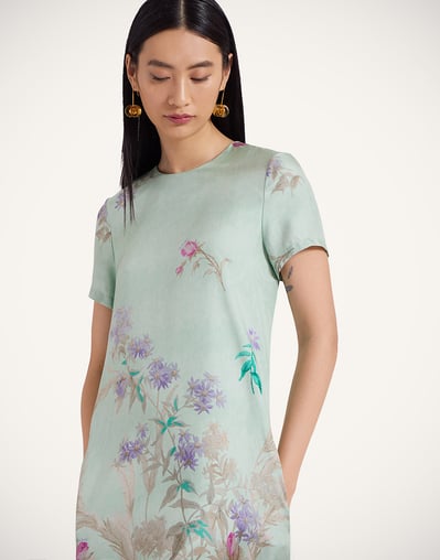 Swing Dress in Heath Place Mint for Women | La DoubleJ US Swing Dress in Heath Place Mint for Women | La DoubleJ US