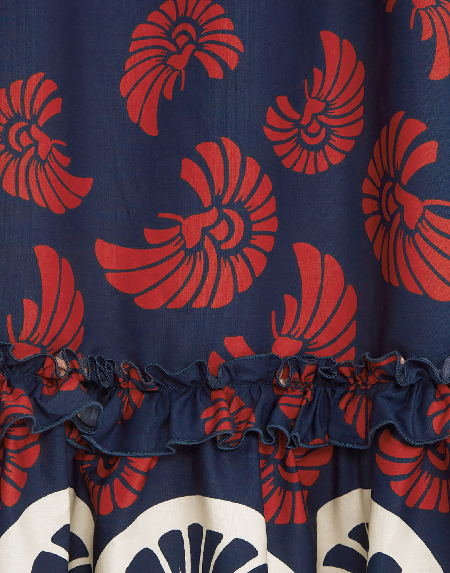 La DoubleJ Capalbio Dress Palmetto Plac&eacute;e DRE0320COT039PIG01BU06