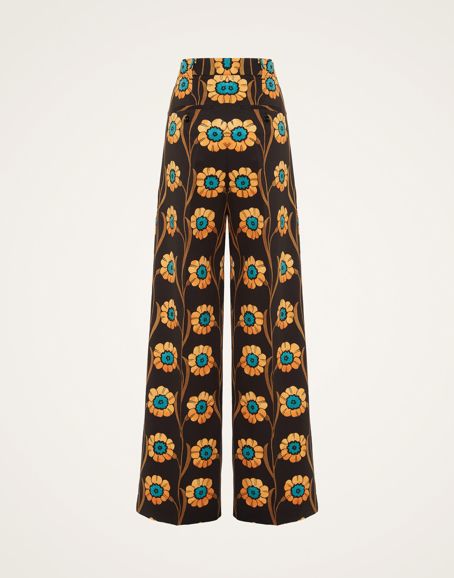 La DoubleJ Loose Pants Daisychain Black TRO0113JER034ROP01BL01