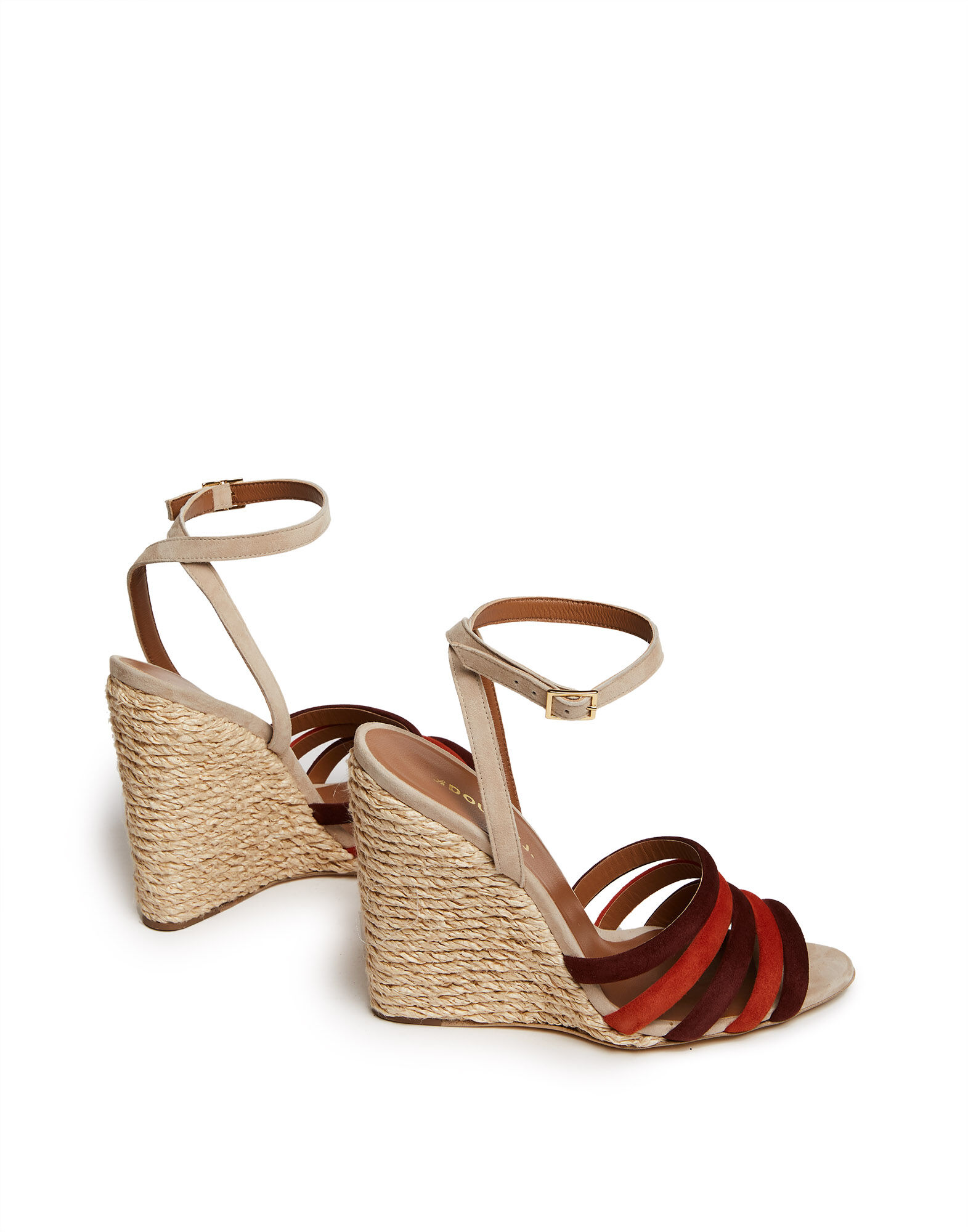 La DoubleJ Tones Wedge Paglia Multicolor Ecru' SHO0059CAM001MUL63BR05