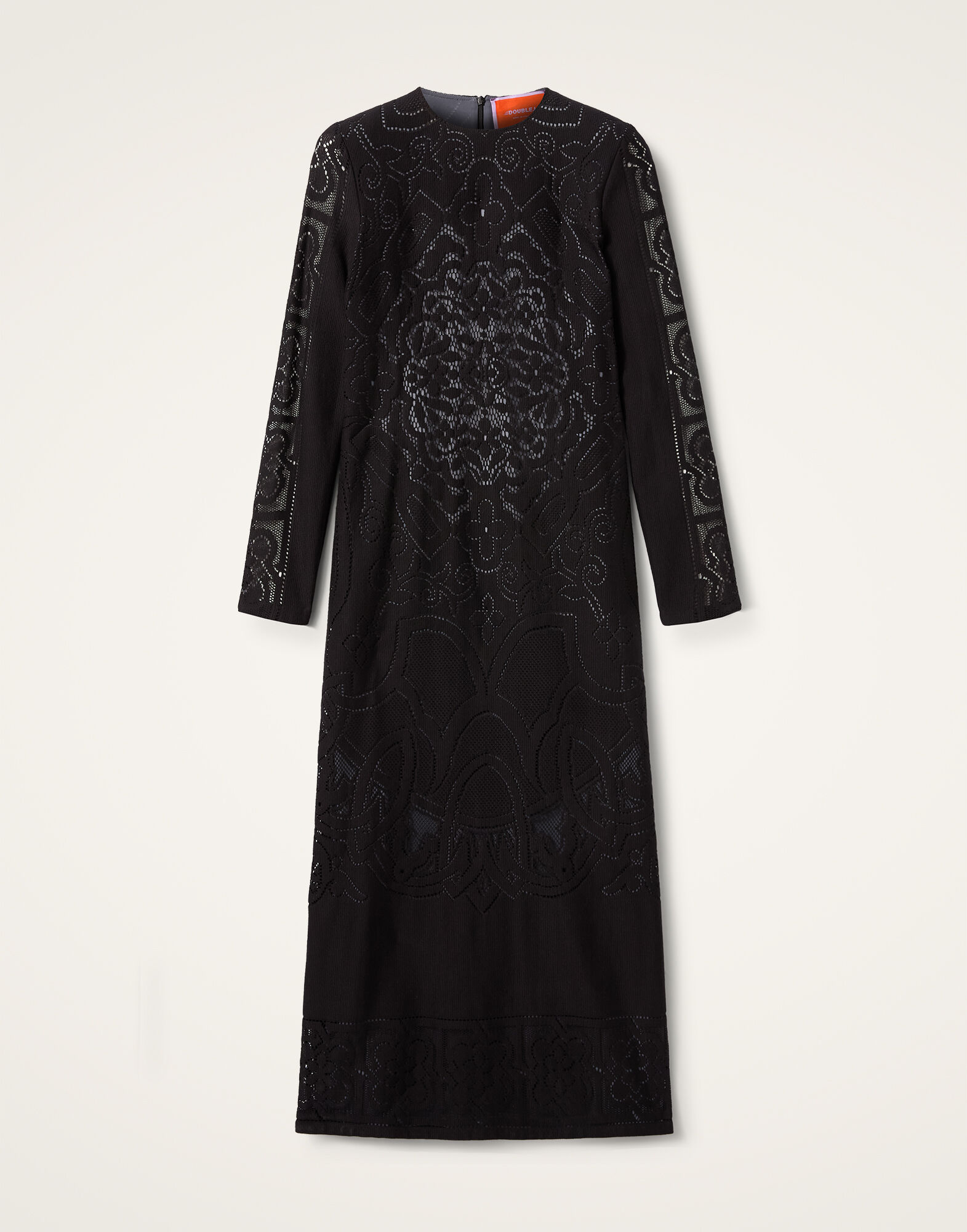 La DoubleJ Lacey Swing Dress Solid Black DRE0418EMB064SOLIDBL01