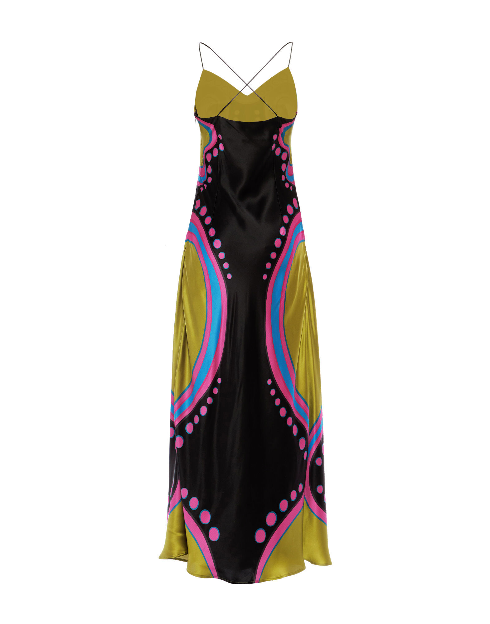 La DoubleJ Eros Slip Dress Spritz Plac&eacute;e Black DRE0651VIS013SPR04BL01