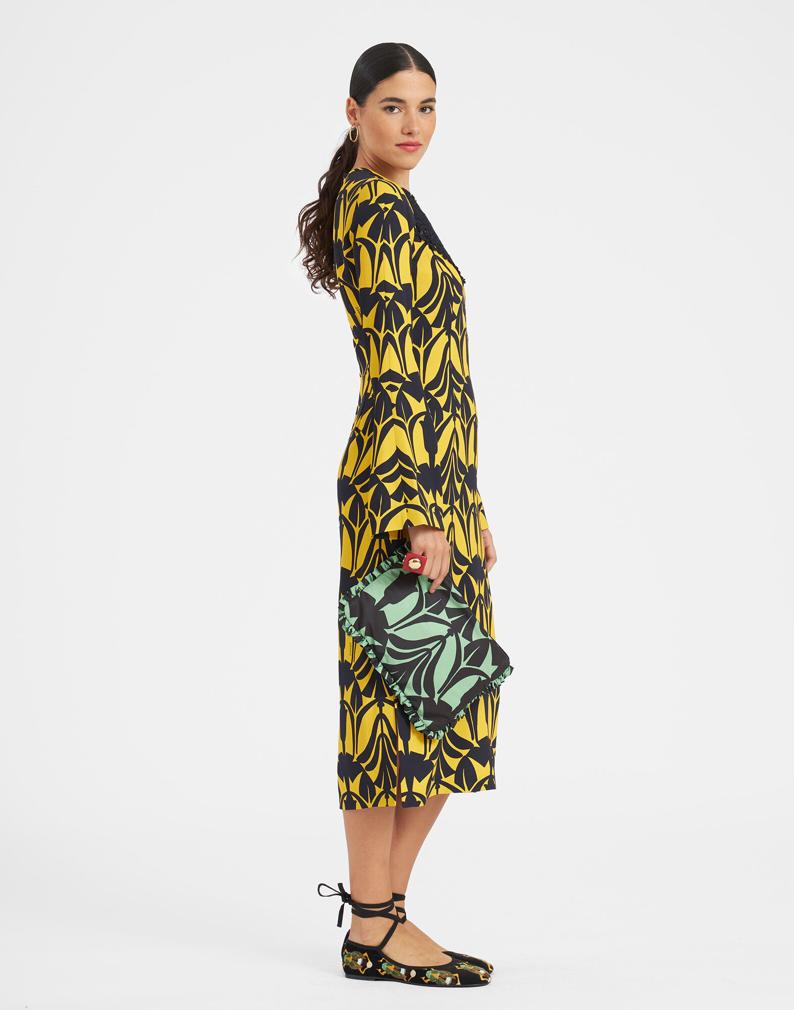 La DoubleJ Wednesday Dress Papyrus Gold DRE0577SAB001PAY01YE05