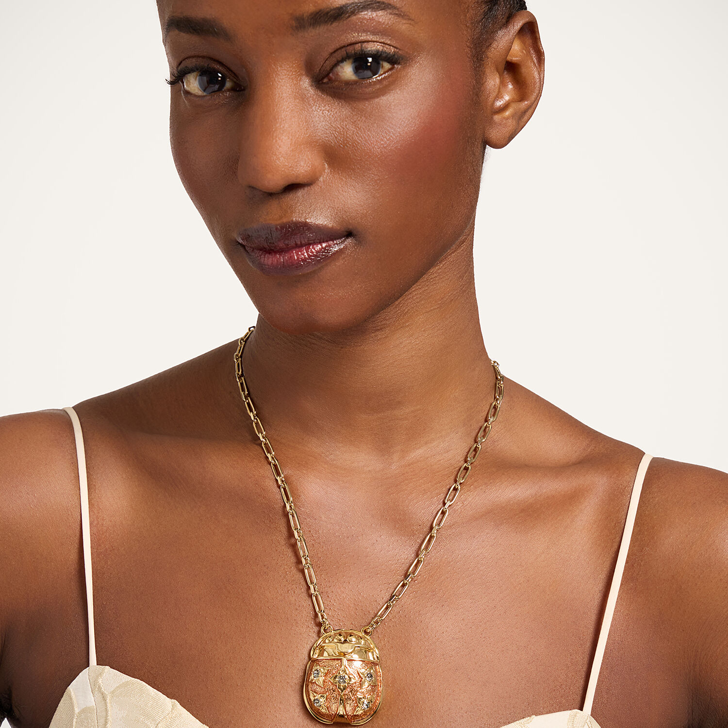 La Double J Lady Scarab Necklace