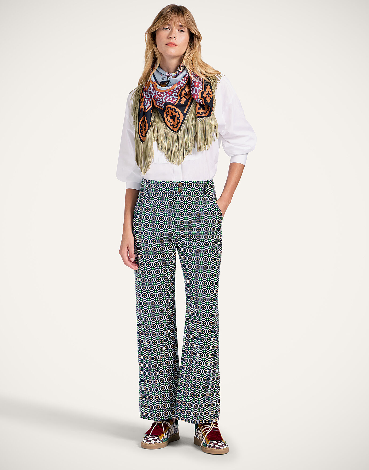 La DoubleJ Hendrix Pants Byte Micro Green TRO0014VEL001BYT04GR02