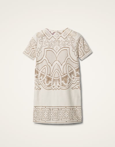 Lacey Mini Swing Dress in Solid White Smoke for Women | La DoubleJ US Lacey Mini Swing Dress in Solid White Smoke for Women | La DoubleJ US