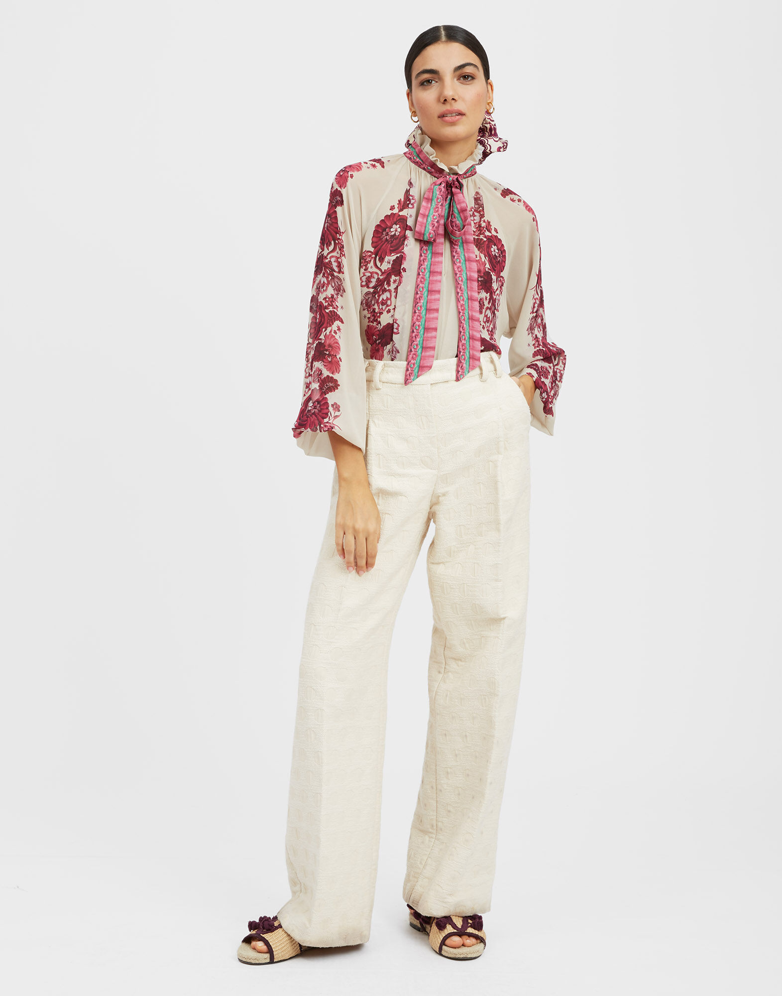 La DoubleJ Cerere Blouse Zodiac Plac&eacute;e Purple SHI0086SIL014ZOD01PU01