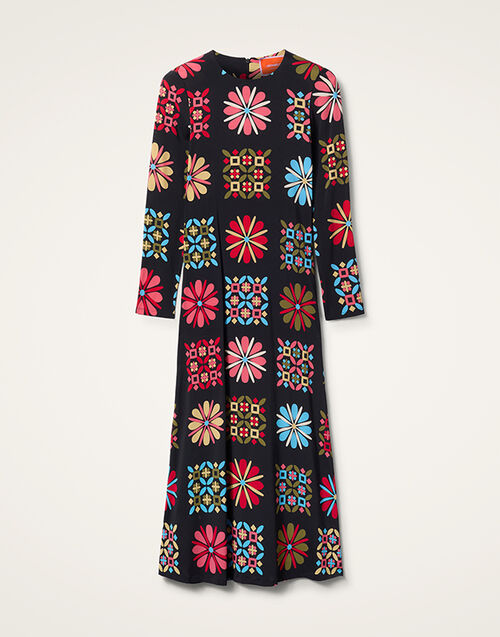 La DoubleJ Long Sleeve Swing Dress Vetrata Grande DRE0184VIS001VET0003