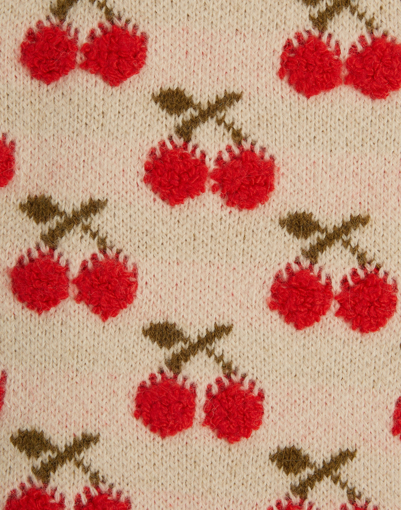 La DoubleJ Cherry Scarf Off White SCA0041KNI092VA200WH05