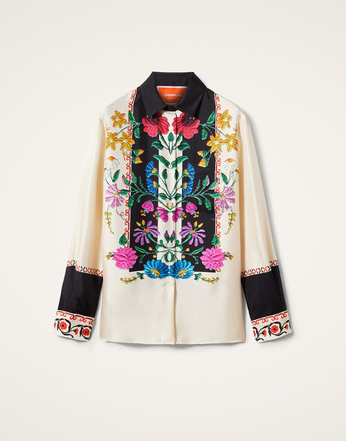 La DoubleJ Boy Shirt Plaza Placée Ivory SHI0040SIL006PLA04WH04