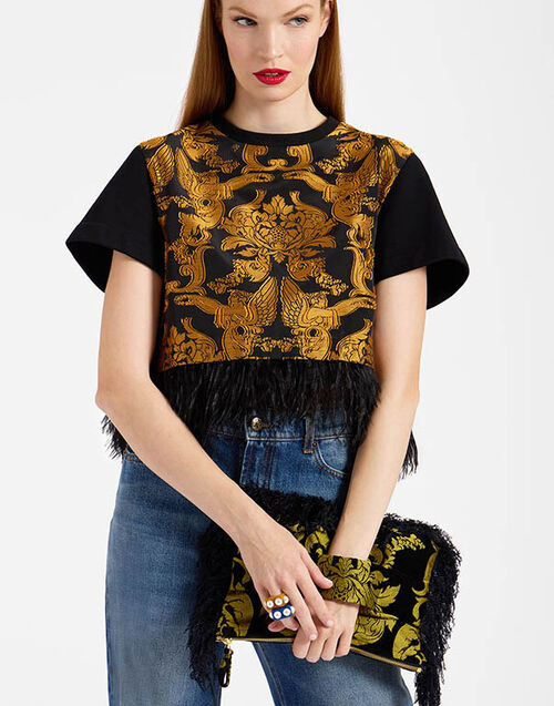 La DoubleJ Party Pochette Cherubs Black BAG0069JCQ085CRB02BL01